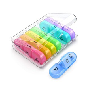 Weekly PiLL Organizer – 21 Compartments – 3 Times a Day   HT-W21A