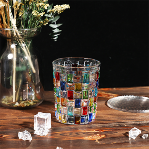 High Quality Lead Free Hand Painted Whisky Glass DOF9-2  240ML