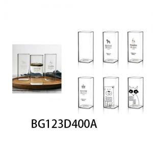 Hand Decal High Borosilicate Hand Decal Glass BG123D400A