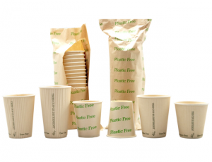 Eco friendly compostable free plastic single wall hot drink paper cups coffee cup