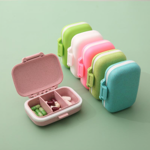 Wheat Straw Pill Organizer 3 Compartments JS-046