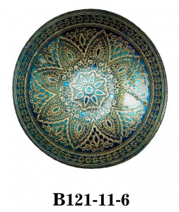 Glass Bowl Big Size Persian Style Suitable for Party or Wedding Table B121-11 Same style of Charge Plate also supplible