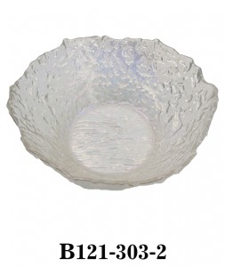 Glass Mixing Bowl Serving Bowl B121-303 Glacier style in iridescent/smoky color several sizes