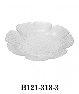 Handmade Modern Flower Shaped Glass Bowl and Plate B121-318 several sizes available