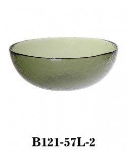 Glass Mixing Bowl Serving Bowl B121-57 frosted same style of charger plate supplible several sizes