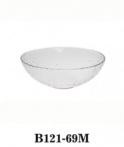 Glass Hammered Mixing Bowl Serving Bowl Salad Bowl B121-69 frosted same style of charger plate supplible several sizes