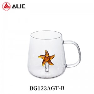 Lead Free High Quantity  Cup & Mug Glass BG123AGT-B