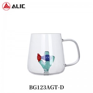 Lead Free High Quantity Cup & Mug Glass BG123AGT-D