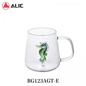 Lead Free High Quantity Cup & Mug Glass BG123AGT-E