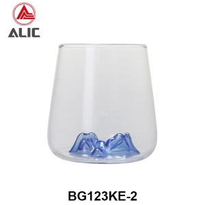 High Borosilicate Iceburg Montain shape  Whisky Glass G123KE-2