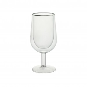 High Quality High Borosilicate Glass Double Wall Wine Glass BGB0700