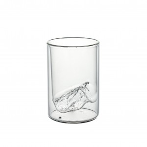 High borosilicate Insulated Glass Tumbler BGW123300 inner shaped as an Iceberg