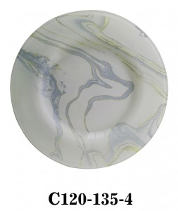 Handmade Marbled  Glass Charger Plate for Table Party or Rental C120-135