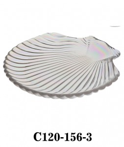 Lovely Handmade Sea shell Sea star shape Glass Charger Plate in iridescent color for Table or Party C120-156