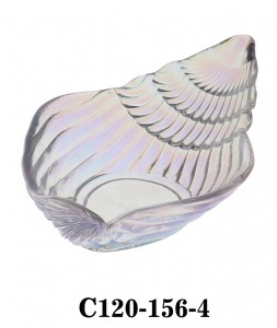 Lovely Handmade Sea shell Sea star shape Glass Charger Plate in iridescent color for Table or Party C120-156