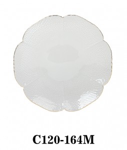 Handmade Modern Flower Shaped Glass  Plate C120-164 several sizes available