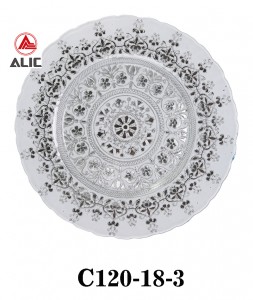 Glass pad wedding banquet wholesale customization high-end rental charge plate C120-18