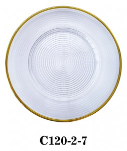 Handmade Glass Charger Plate multi colors available C120-2