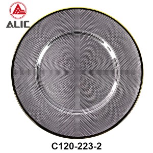 Glass charger plates C120-223