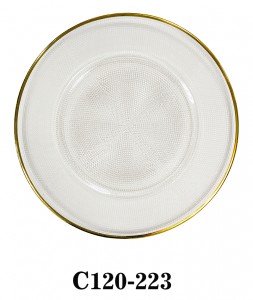 Glass charger plates C120-223