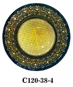 High Quality Handmade Glass Charger Plate for party/rent multicolor C120-38