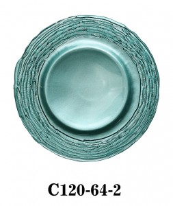 Handmade Glass Charger Plate for Party or Rental in multi colors C120-64