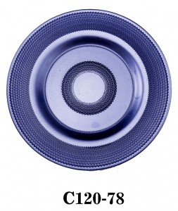 Glass Charger Plate in dew decoration for Table Party or Rental in purple colour C120-78