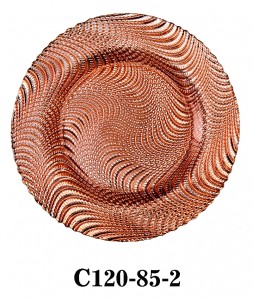 Handmade pop style Glass Charger Plate in multi colors for Table Party or Rental C120-85