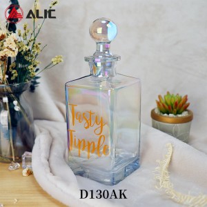 High Quality Glass Decanter in Iridescent color D130AK