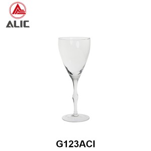 Handmade Wine Glass Goblet with special stem style G123ACI