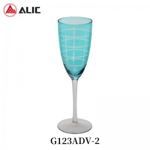 Lead Free High Quantity ins Champagne Glass G123ADV-2