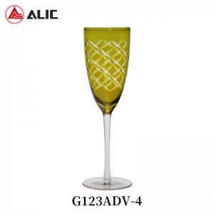 Lead Free High Quantity ins Champagne Glass G123ADV-4
