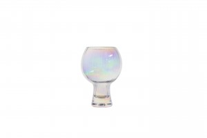 Handmade Fashion Martini GLass Wine Glass in optic effect iridescent color G123EC