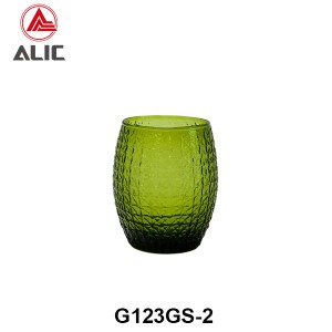 Lead Free Hand Blown Tumbler nature colored glass G123GS-2