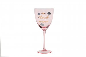 GOBLET COLLECTION with cloud decal Wine Glass and Nick & Nora Glass G123HI