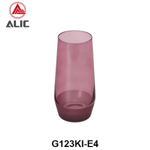 Lead Free High Quantity Hand Painted Purple Color Highball Glass Tumbler Glass G123KI-E5 300ml