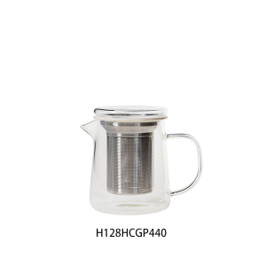 High borosilicate coffee pot with strainer teapot H128HCGP440