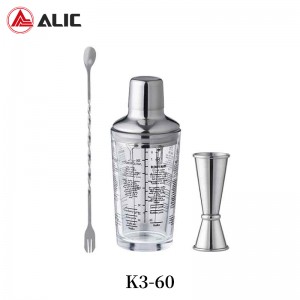 COCKTAIL SHAKER SET 350ML K3-60