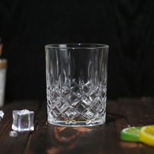 Whiskey Glasses Crystal Tumbler Whiskey Wine Glasses OEM Customization Wholesale Diamond Pattern Glass KTY6230