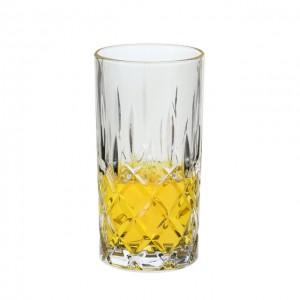 Whiskey Glasses HighBall Crystal Glassware  Ribbed Glassware  Customization  Wholesale Glassware Manufacturers KTY6231