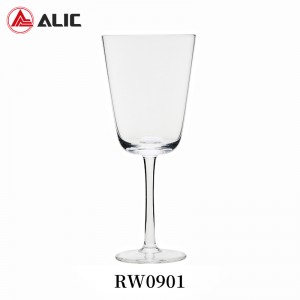 High Quality Lead Free Hand Blown Burgundy Wine Glass Goblet 400ml RW0901