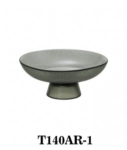 Handmade Luxury Glass Dessert  Bowl Cake Stand with Pedestal in Smoky color T140AR for table/party/events several sizes available