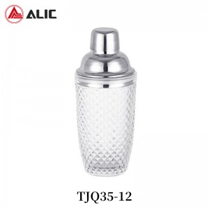 SILVER COCKTAIL SHAKER 350ML TJQ35-12